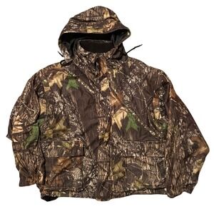 10X Mens Camouflage Mossy Oak‎ Break Up Hooded Hunting Jacket XLarge Regular